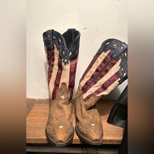 Laredo American flag boots